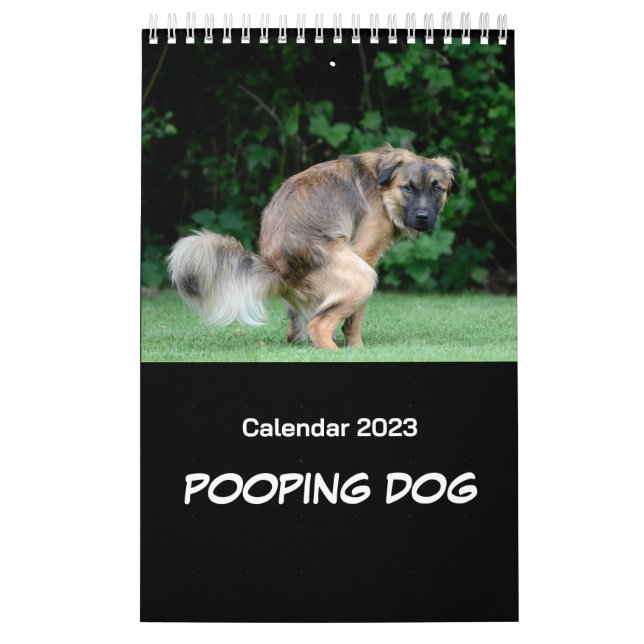 Calendario de perros en el Pooping 2023 (Tapa)