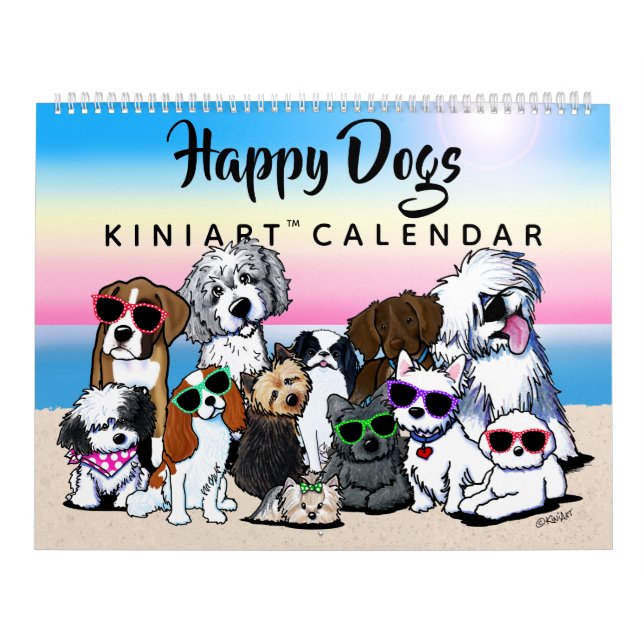 Calendario de perros KiniArt Happy (Tapa)