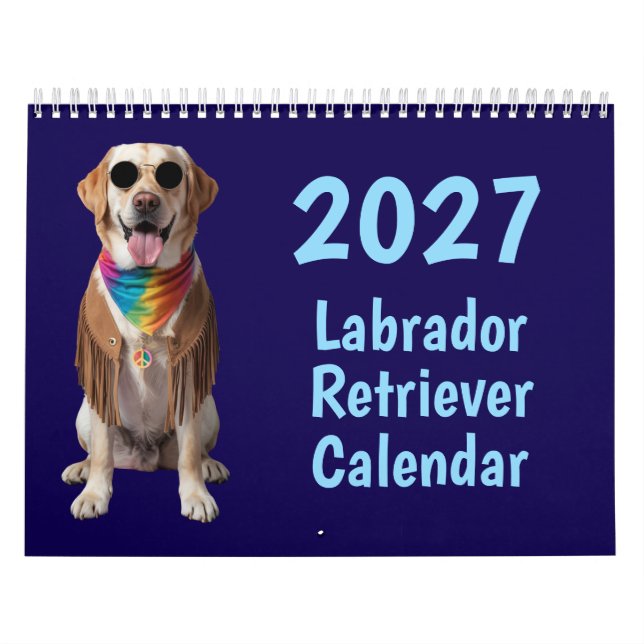 Calendario de perros Labrador Retriever 2027 (Tapa)