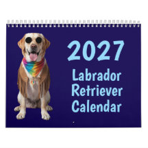 Calendario de perros Labrador Retriever 2027