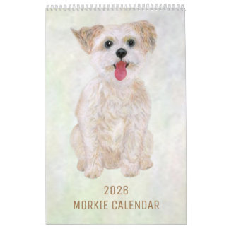 Calendario de Perros Morkie 2026