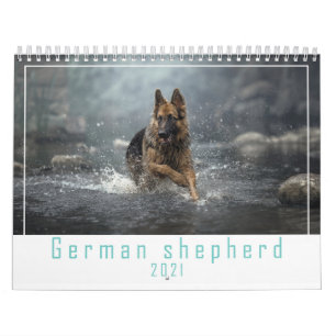 Calendario de perros pastores alemanes 2021.