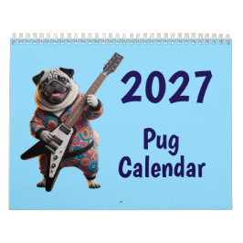 Calendario de Perros Pug 2027
