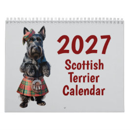 Calendario de perros Scottish Terrier 2027