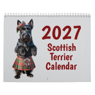 Calendario de perros Scottish Terrier 2027