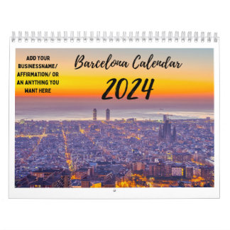Calendario de personalizable de Barcelona
