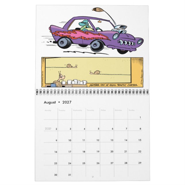 Calendario de Personalizado de caracteres de panta (Aug 2027)