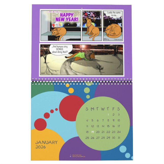 Calendario de Personalizados abisinos diario de 20 (Jan 2026)