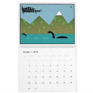 Calendario de Personalizados de Monstruo Solitario