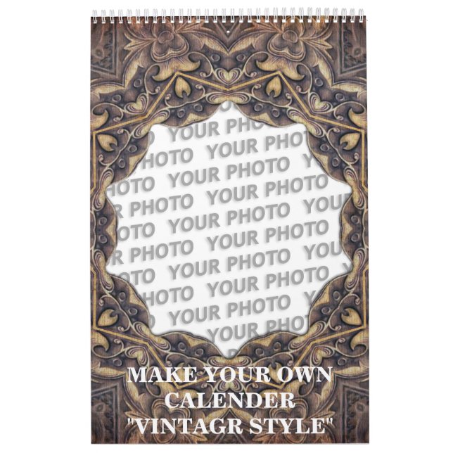 Calendario de personalizados "ESTILO DE VINTAGE" + (Tapa)