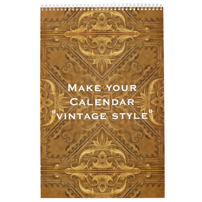 Calendario de personalizados "ESTILO DE VINTAGE" + (Tapa)