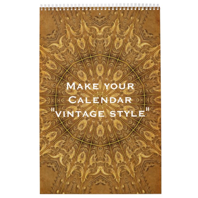 Calendario de personalizados "ESTILO DE VINTAGE" + (Tapa)