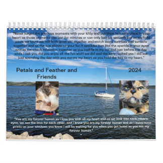 Calendario de Petals y Feather y Amigos de 2024