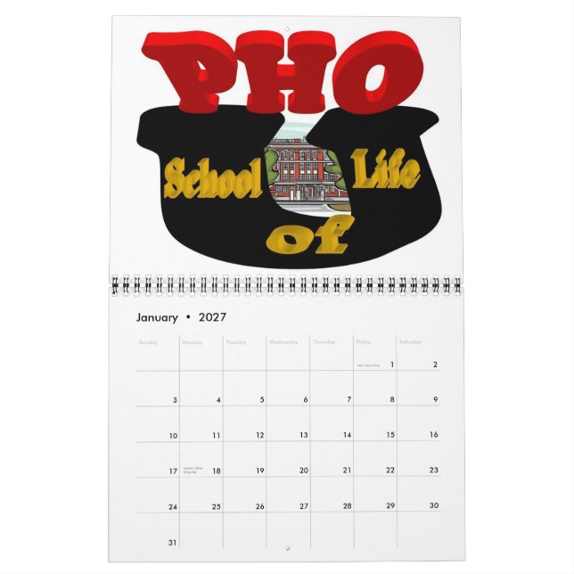 Calendario de PHO U (Jan 2027)