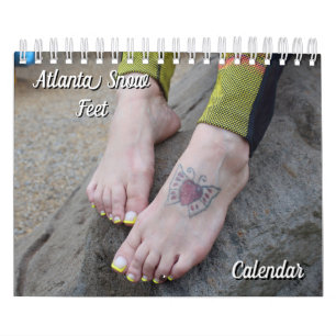 Calendario de pies "Nieve de Atlanta"