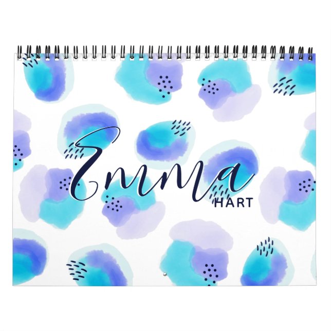 Calendario de pinceles de color de agua (Tapa)