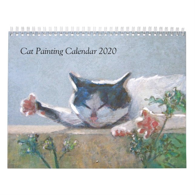 Calendario de pintura de gato #1 (Tapa)