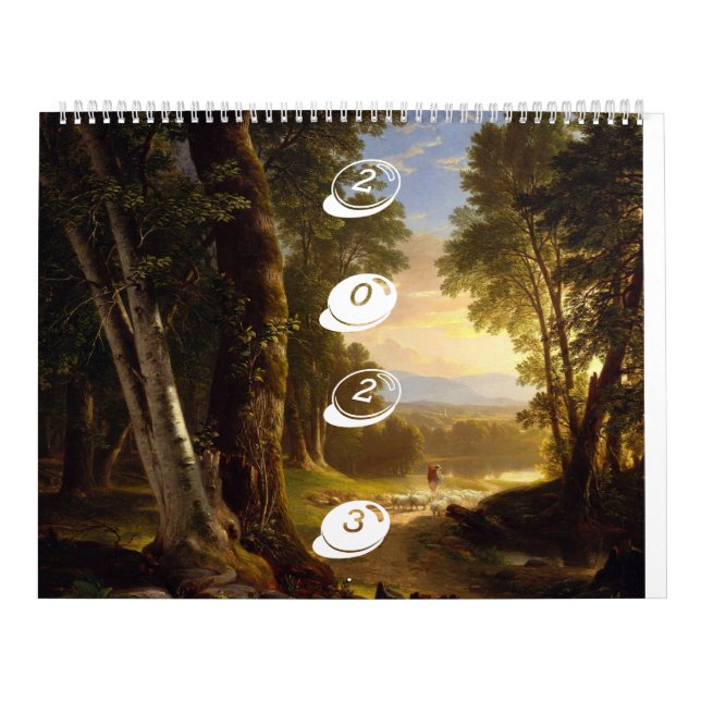 Calendario de pintura de paisajes 2023 (Tapa)