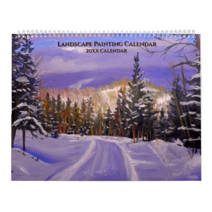 Calendario de Pintura de Paisajes Escénicos de Cua