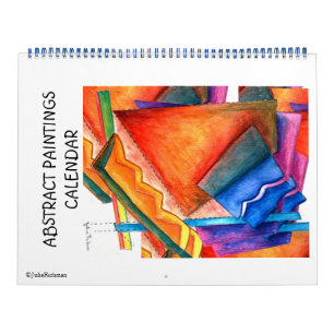 Calendario de pinturas abstractas