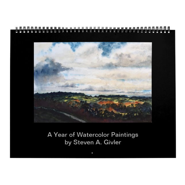Calendario de pinturas acuáticas de Steven Givler (Tapa)