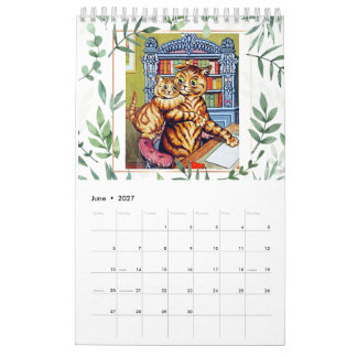 Calendario de pinturas de gatos de Louis Wain