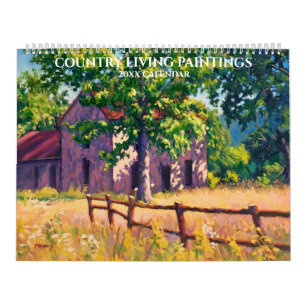 Calendario de Pinturas de Vida Rural Colorida