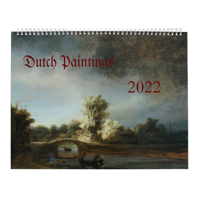 Calendario de pinturas holandesas 2022 (Tapa)