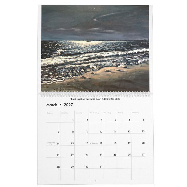 Calendario de pinturas Kitt Shaffer 2020 (Mar 2027)