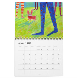 calendario de pinturas pequeñas