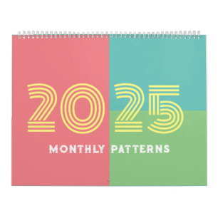 Calendario de planes y patrones mensuales de 2025