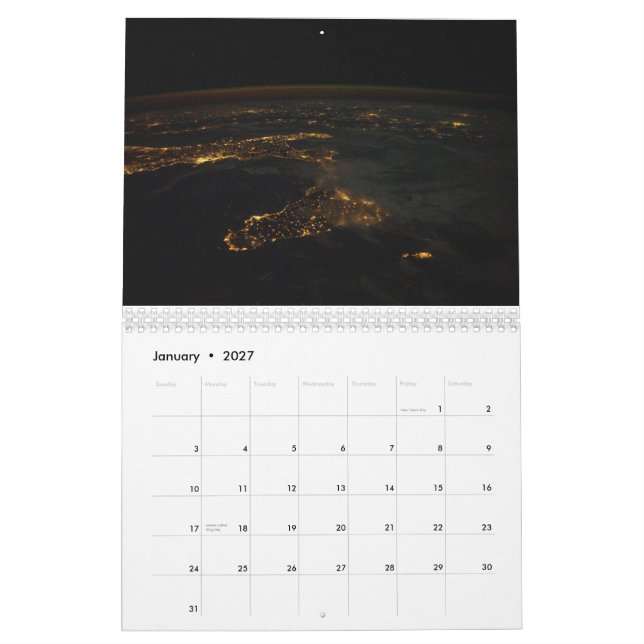 Calendario de planetas eléctricos (Jan 2027)