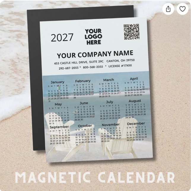 *Calendario de playa 2027 con código QR del logoti (Subido por el creador)