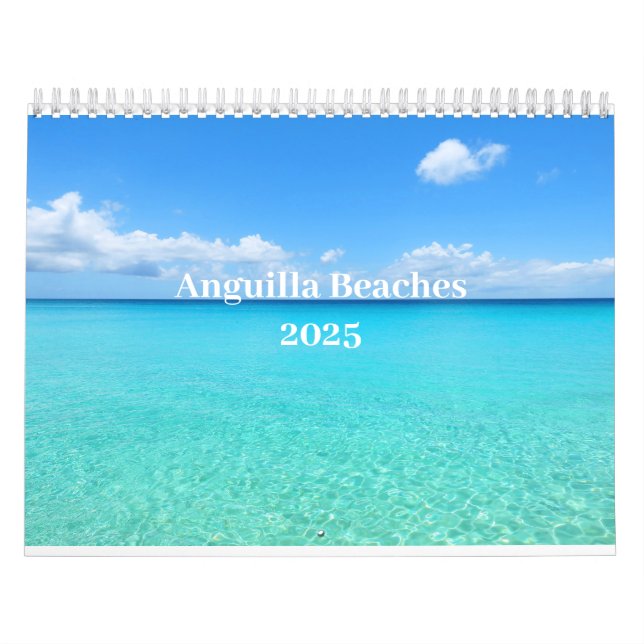 Calendario de playas de Anguila 2025 (Tapa)