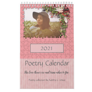 Calendario de poesía fotográfica temática rosa 202