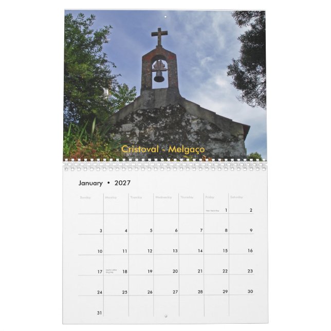 Calendario de Portugal 2012 (Jan 2027)