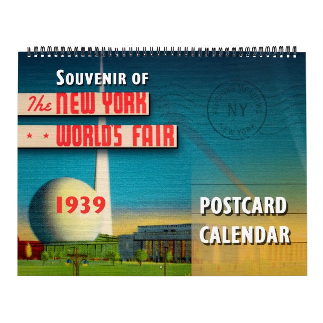 Calendario de postales de la Feria Mundial de Nuev (Tapa)