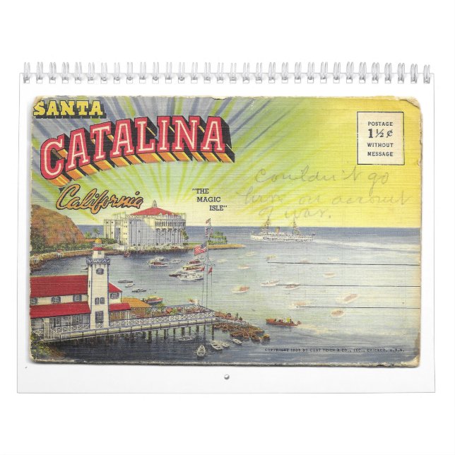 Calendario de postales retro/vintage (Tapa)