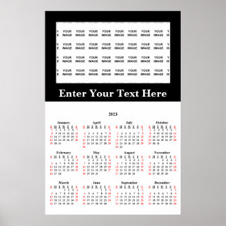 Calendario de Póster Personalizado 2023