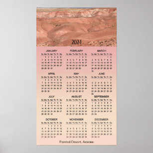 Calendario de Posters del desierto de Arizona pint