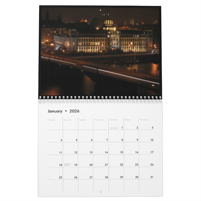 Calendario de Praga 2011 de la noche (Jan 2026)