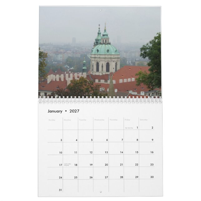 Calendario de Praga 2012 (Jan 2027)