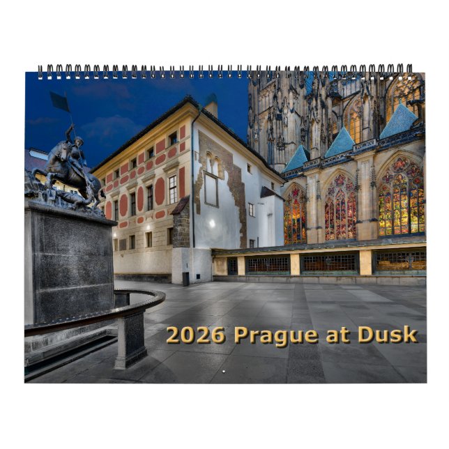 Calendario de Praga al Anochecer 2026 (Tapa)