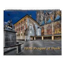 Calendario de Praga al Anochecer 2026