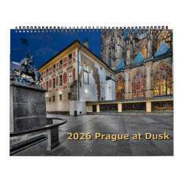 Calendario de Praga al Anochecer 2026