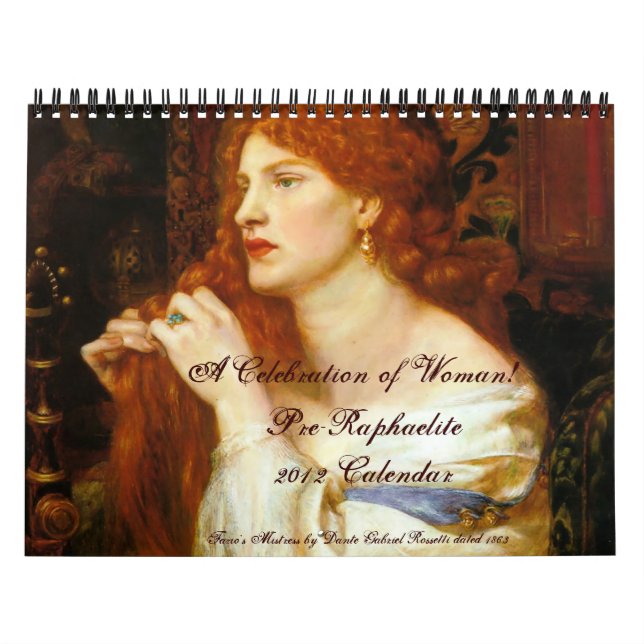 Calendario de pre-Raphaelite 2012 (Tapa)