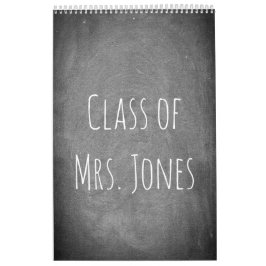 Calendario de profesores de pizarra de 2018 Texto