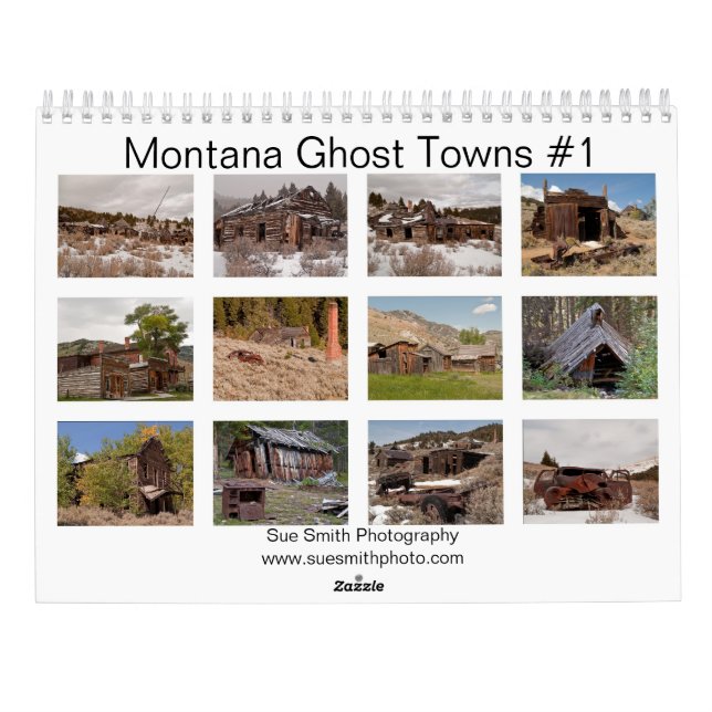 Calendario de pueblos fantasma de Montana #1 (Reverso)