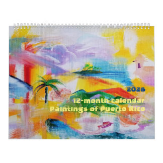 Calendario de Puerto Rico 2026 de 12 meses