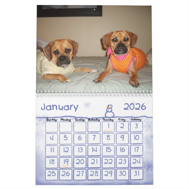 Calendario de Puggle (Jan 2026)
